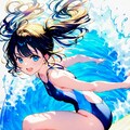 お試し生成　波乗りお姉やん🌊 2枚目