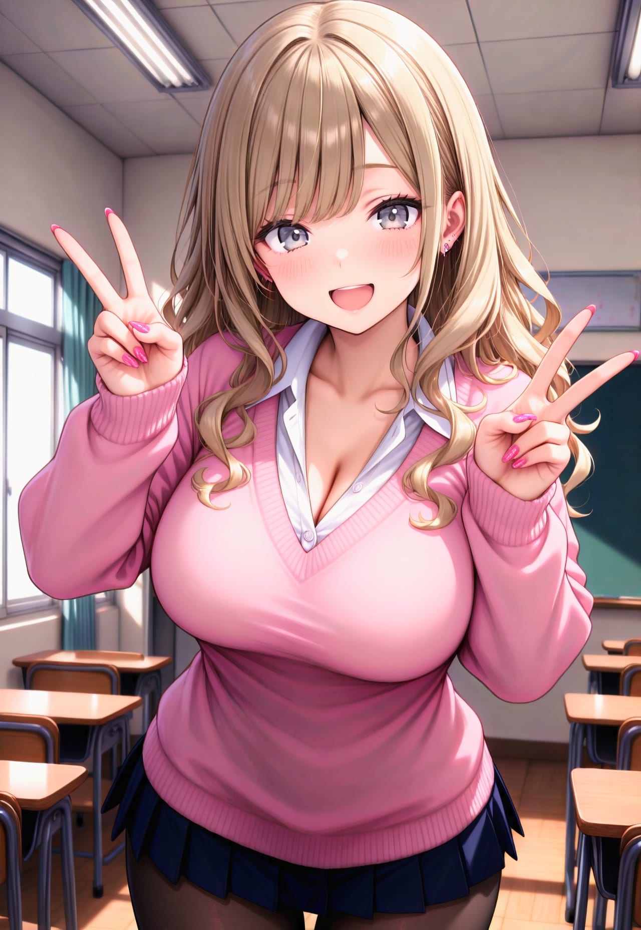 1330（両手でピース）