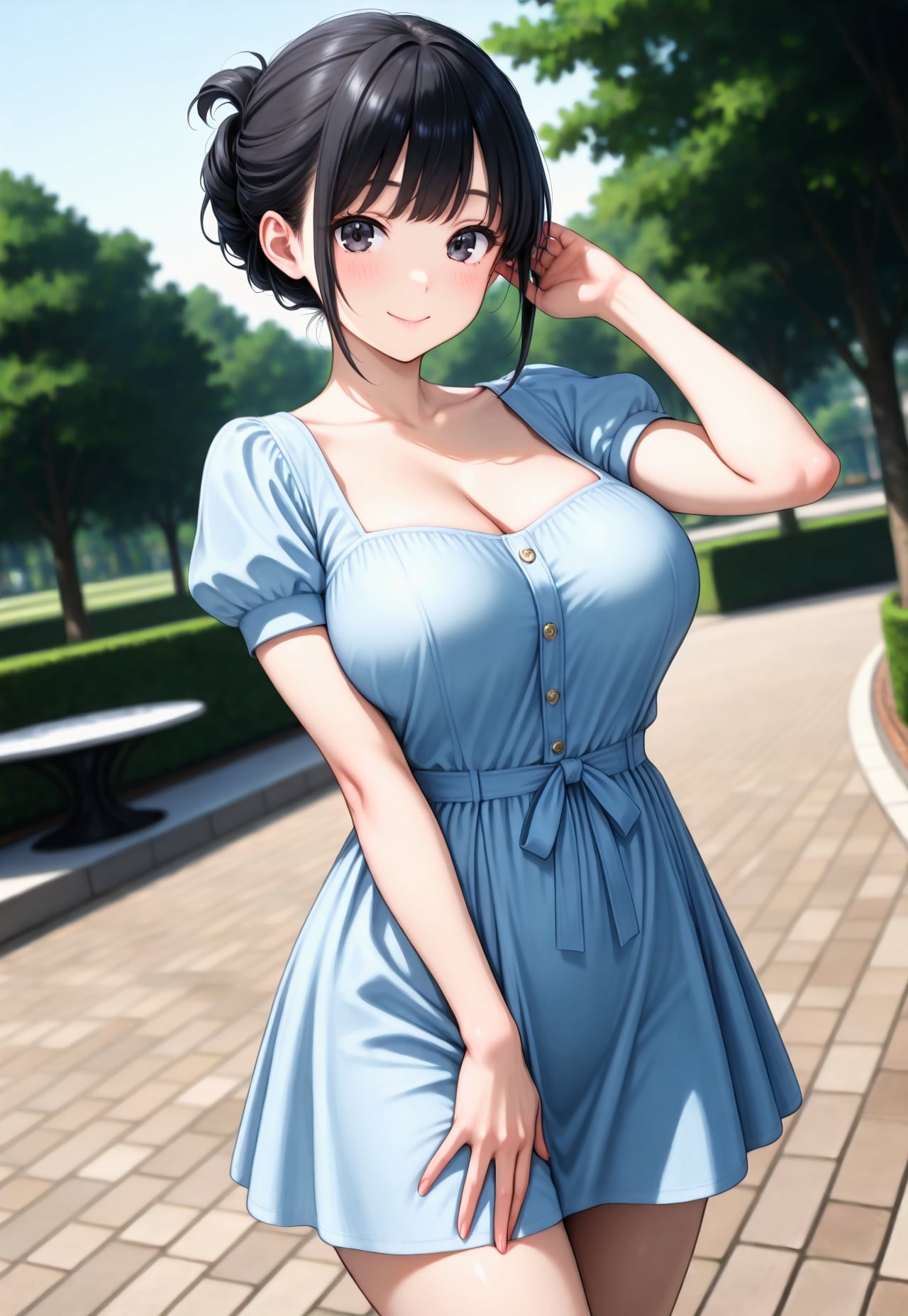 1519（水色のワンピ）