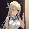 肉③(large breasts,(button gap 1.1) はち切れそうな胸元) 2枚目