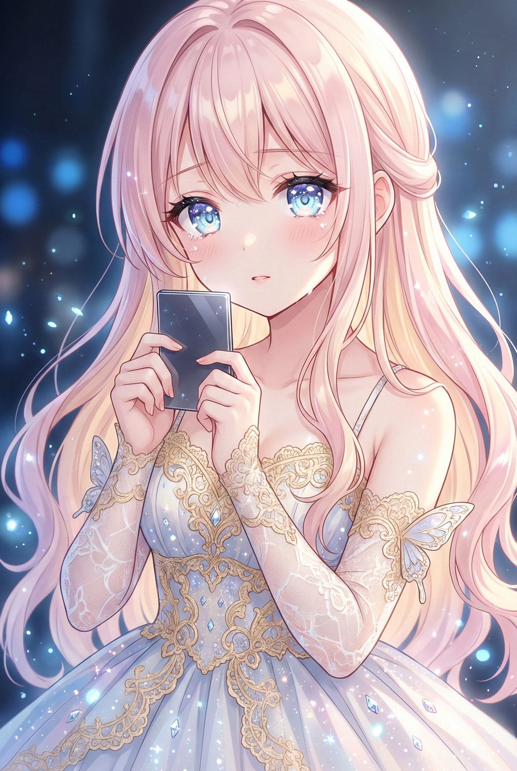 月下の貝殻姫、淡花の鏡影 | の人気AIイラスト・グラビア