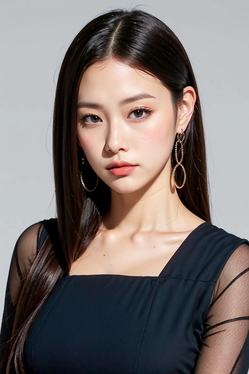 ロングヘア美人