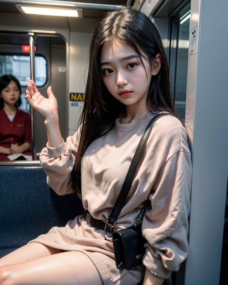 電車の中