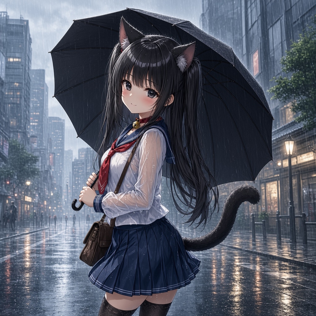 黒ツイにゃん