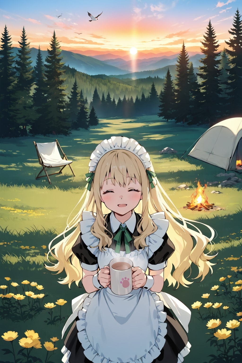 Outdoor Smile—Not the Happiest, but the Most Soothing Smile
