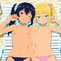 バレても気にしない2人 2枚目