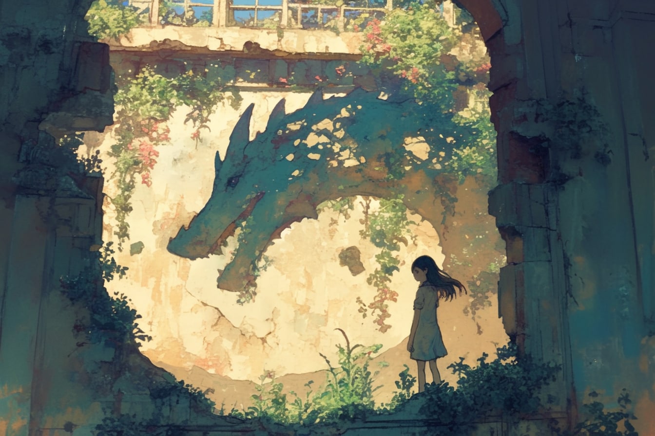 ドラゴンと少女（竜騎士）37 | の人気AIイラスト・グラビア