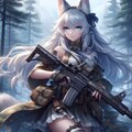 狼少女と銃　その１ 3枚目