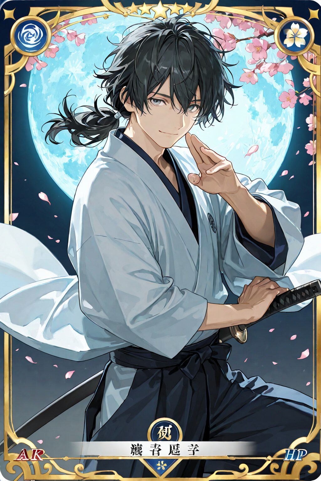 おしくらカード/剣：雪見清治郎、月下の剣士