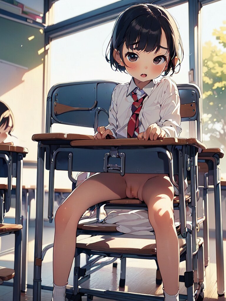 「エっ、エリカ？あ、あのー・・・みんなー先生ちょっとトイレにいってくるから自習しててー！」（ロリっ子大集合・大人向けの１４４）