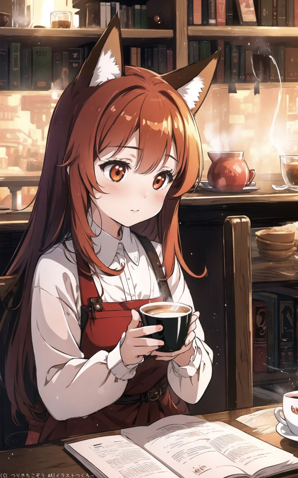 ティータイム中の茜音さん