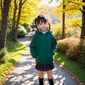 紅葉とツインテール 5枚目