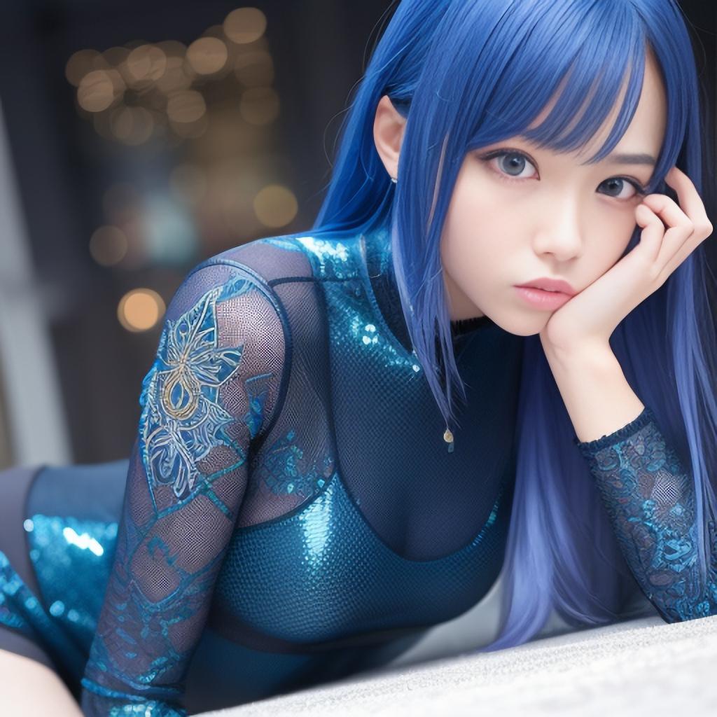 メタリックブルー