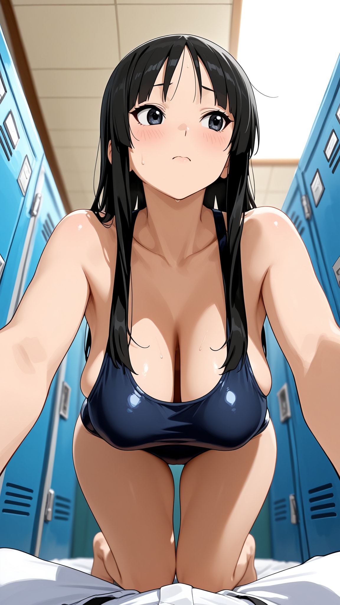 けいおん！ 秋山澪 スク水 R18
