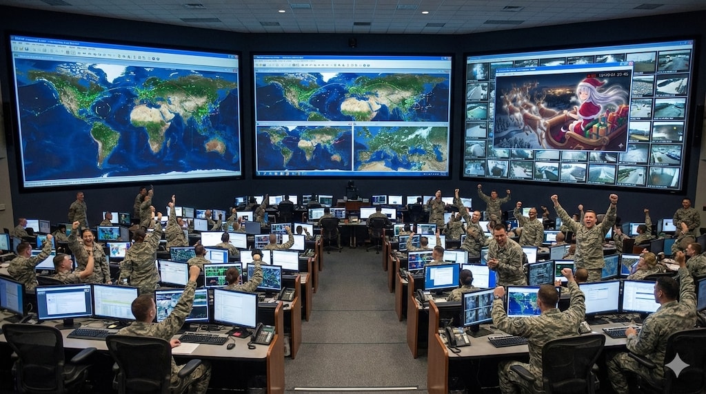 恒例のサンタ追跡組織とか