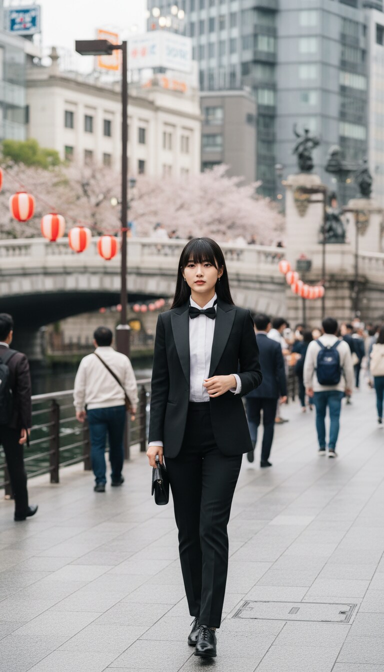 Gemini実写特集　タキシード令嬢剣橋エリカの日本橋遊覧