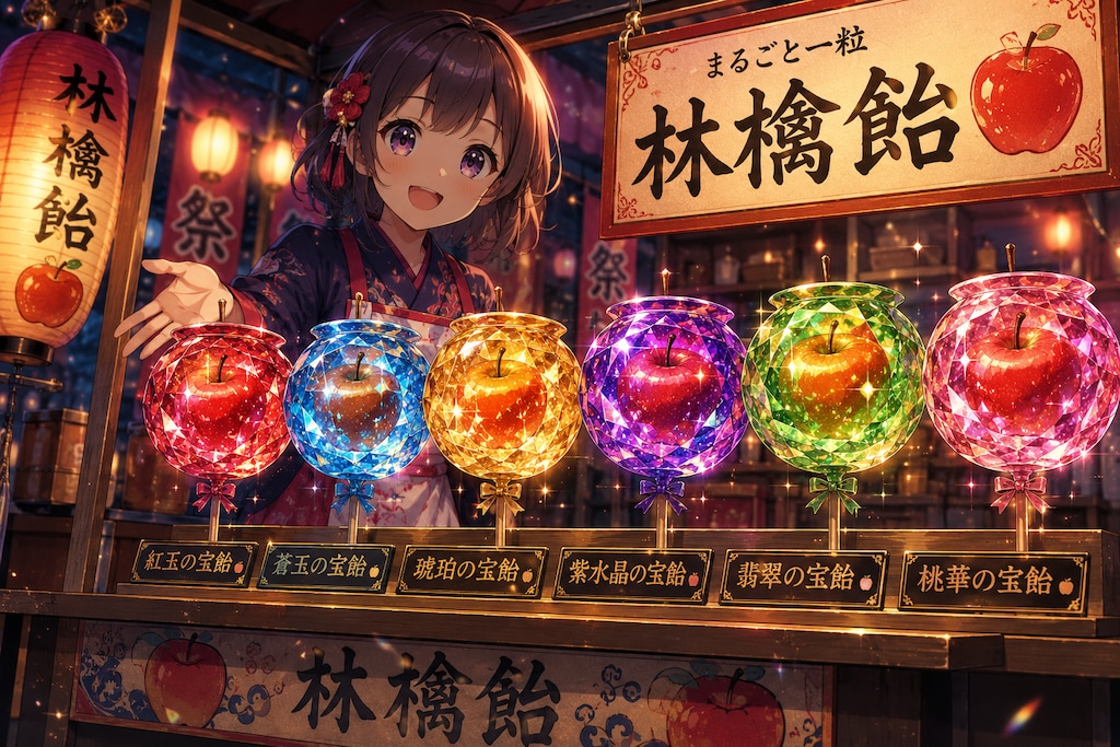 宝石林檎飴