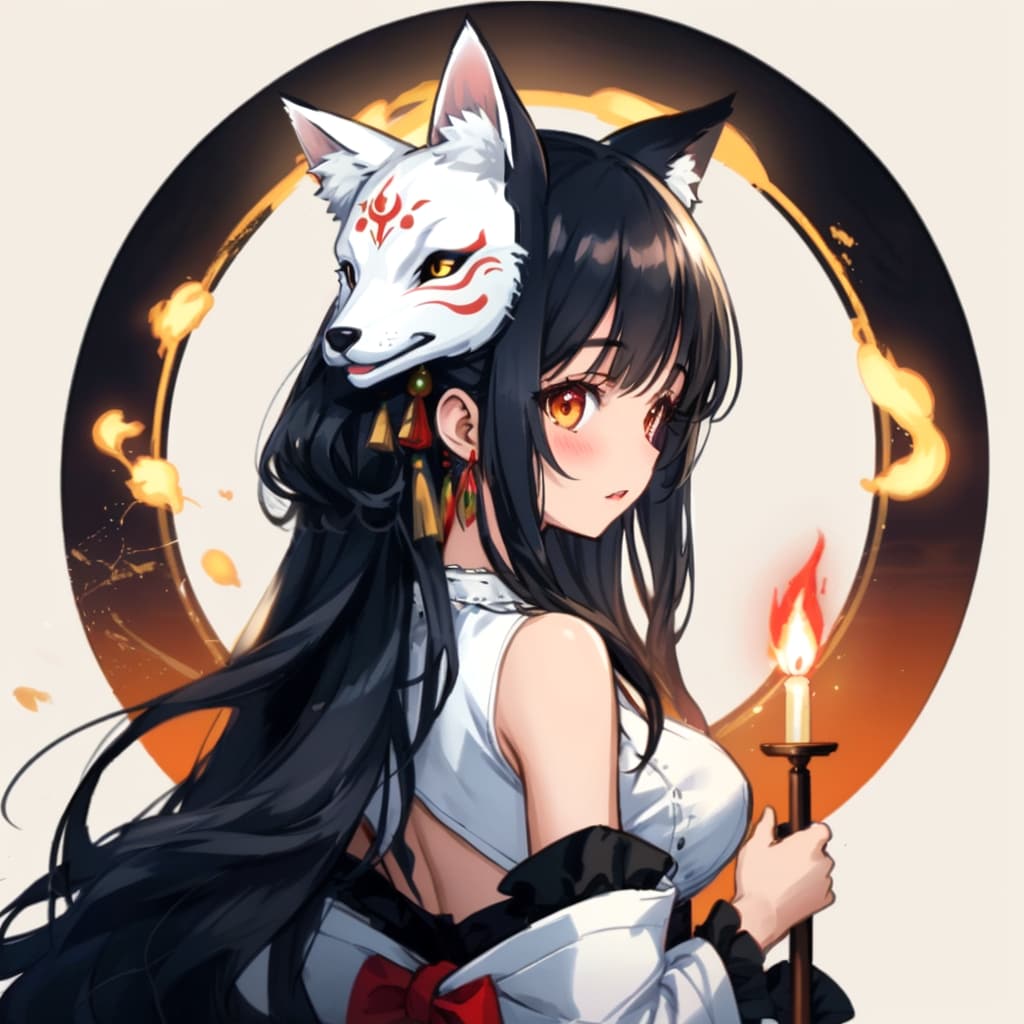 白狐姫 | の人気AIイラスト・グラビア