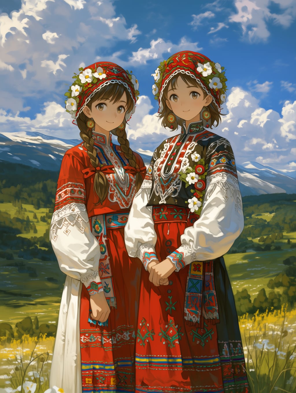 草原少女131