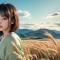 麦畑で 2枚目