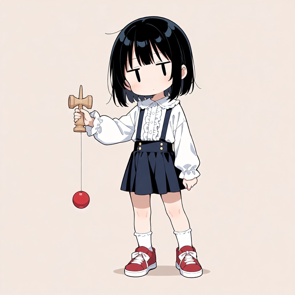 けん玉【パラパライラスト】
