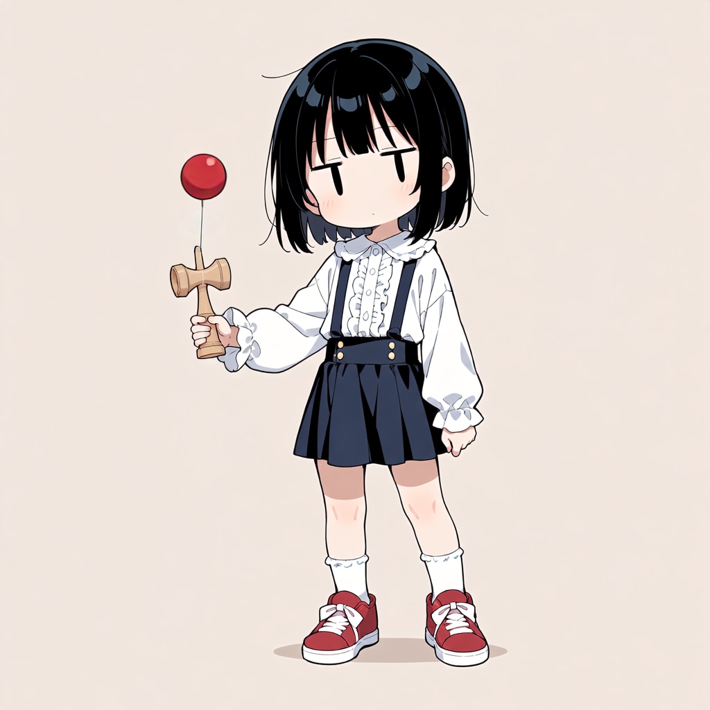 けん玉【パラパライラスト】