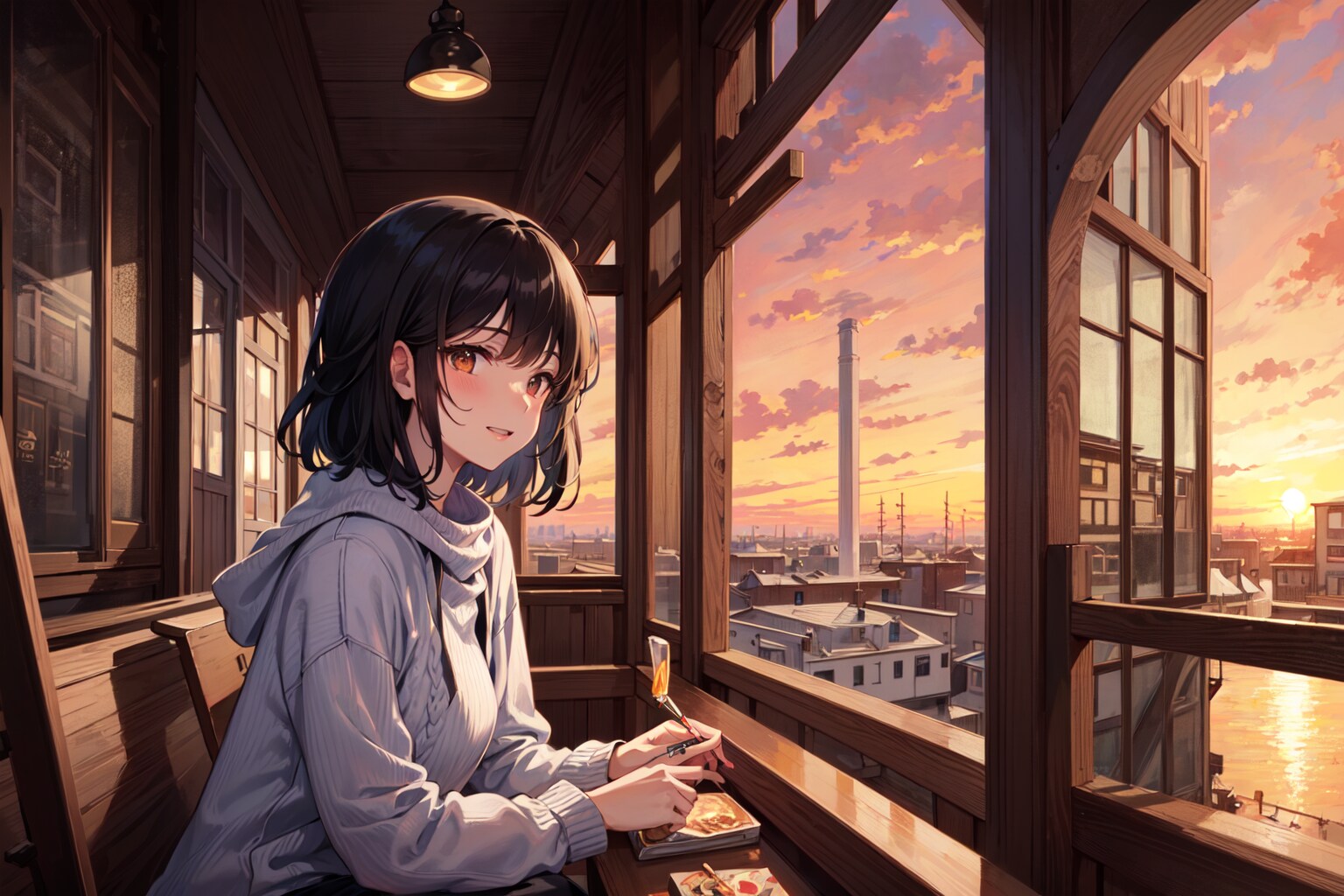 夕方の休憩