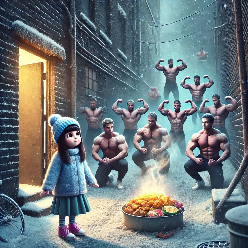 マッチョ売りの少女