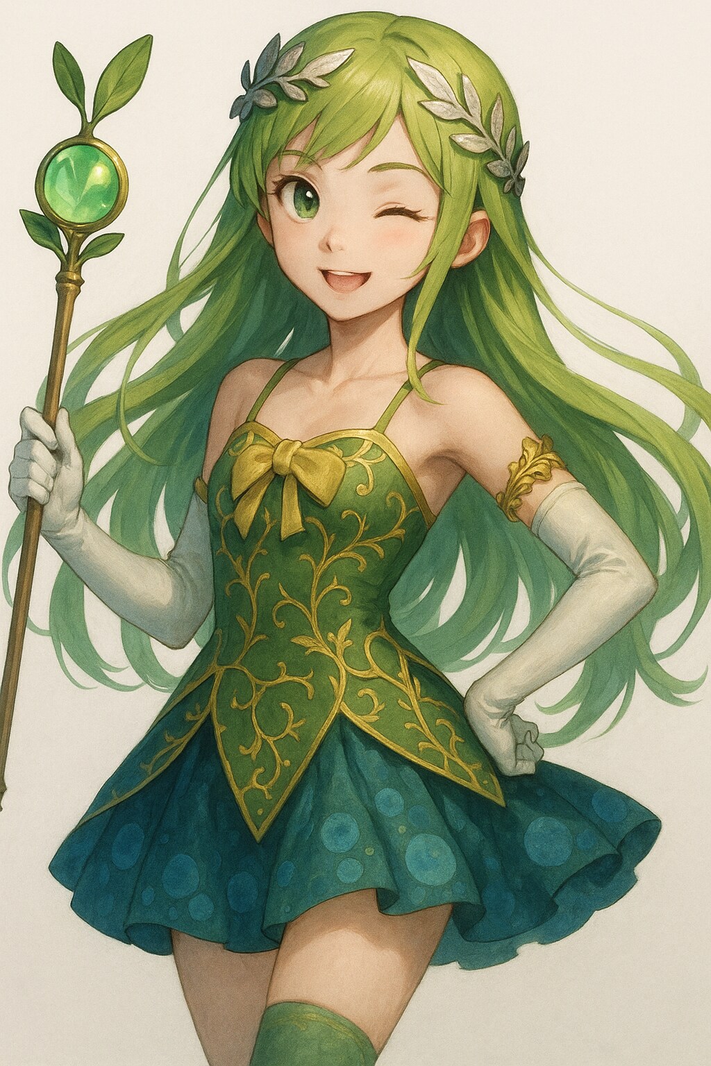 植物イメージの魔法少女