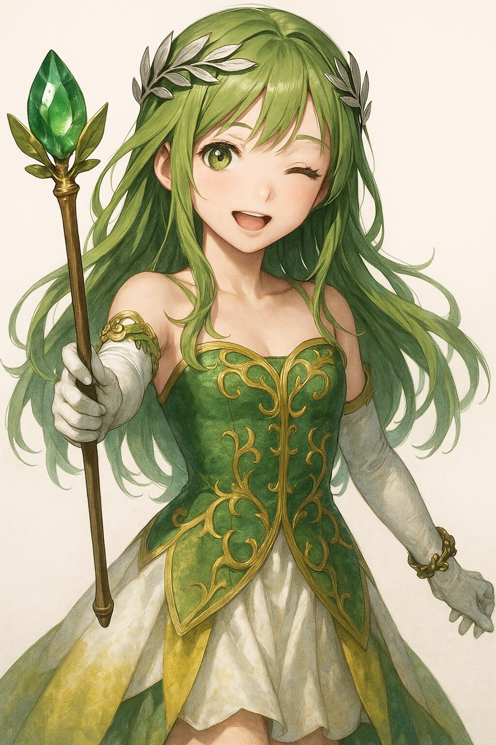 植物イメージの魔法少女