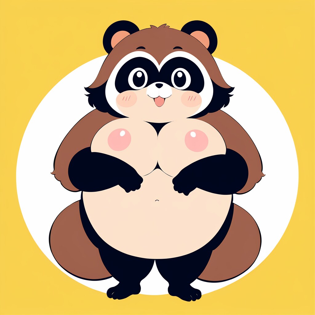 おっぱいタヌキ
