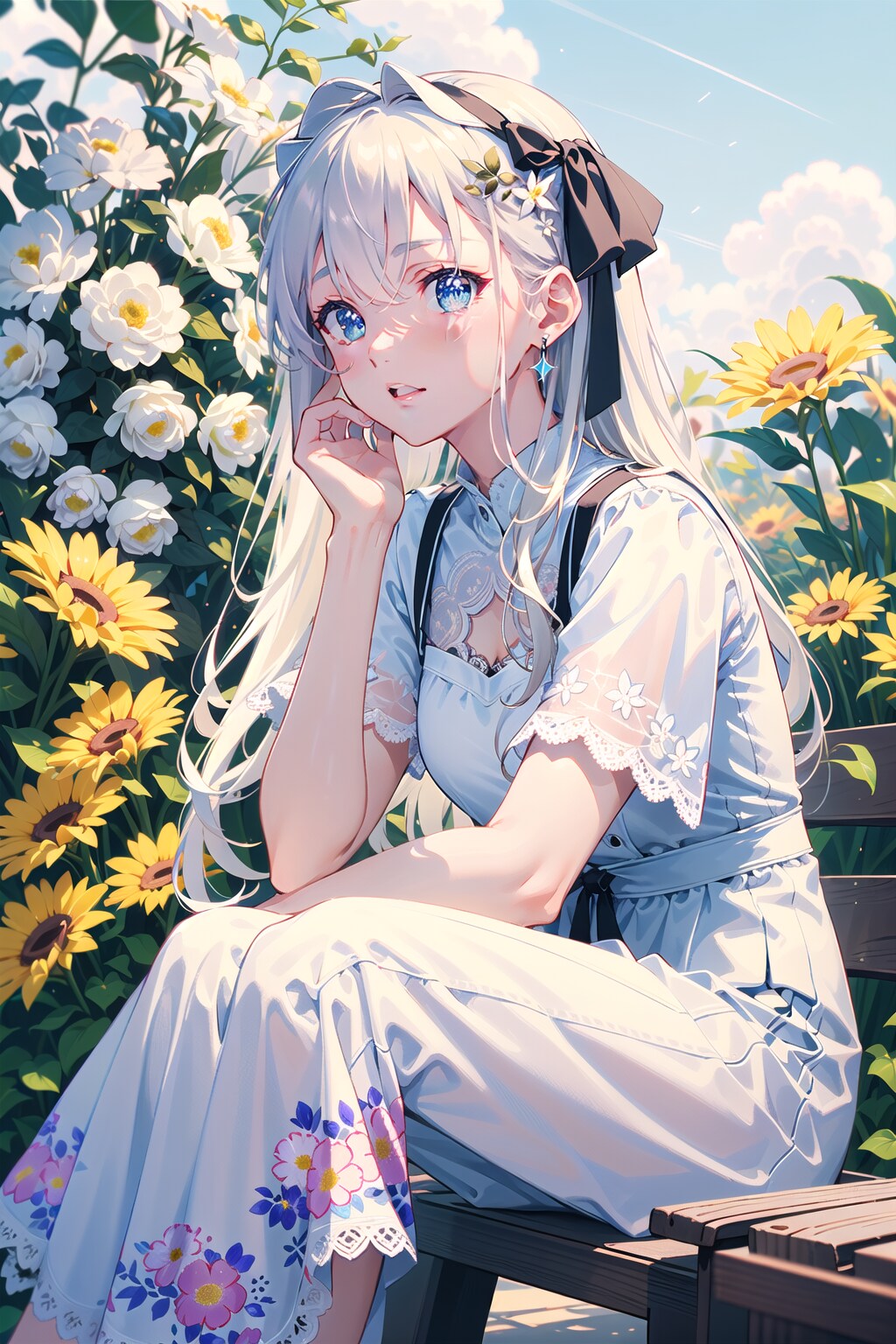 Respite Amongst Flowers