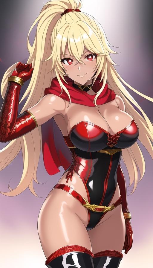 金髪ロング褐色ギャル
