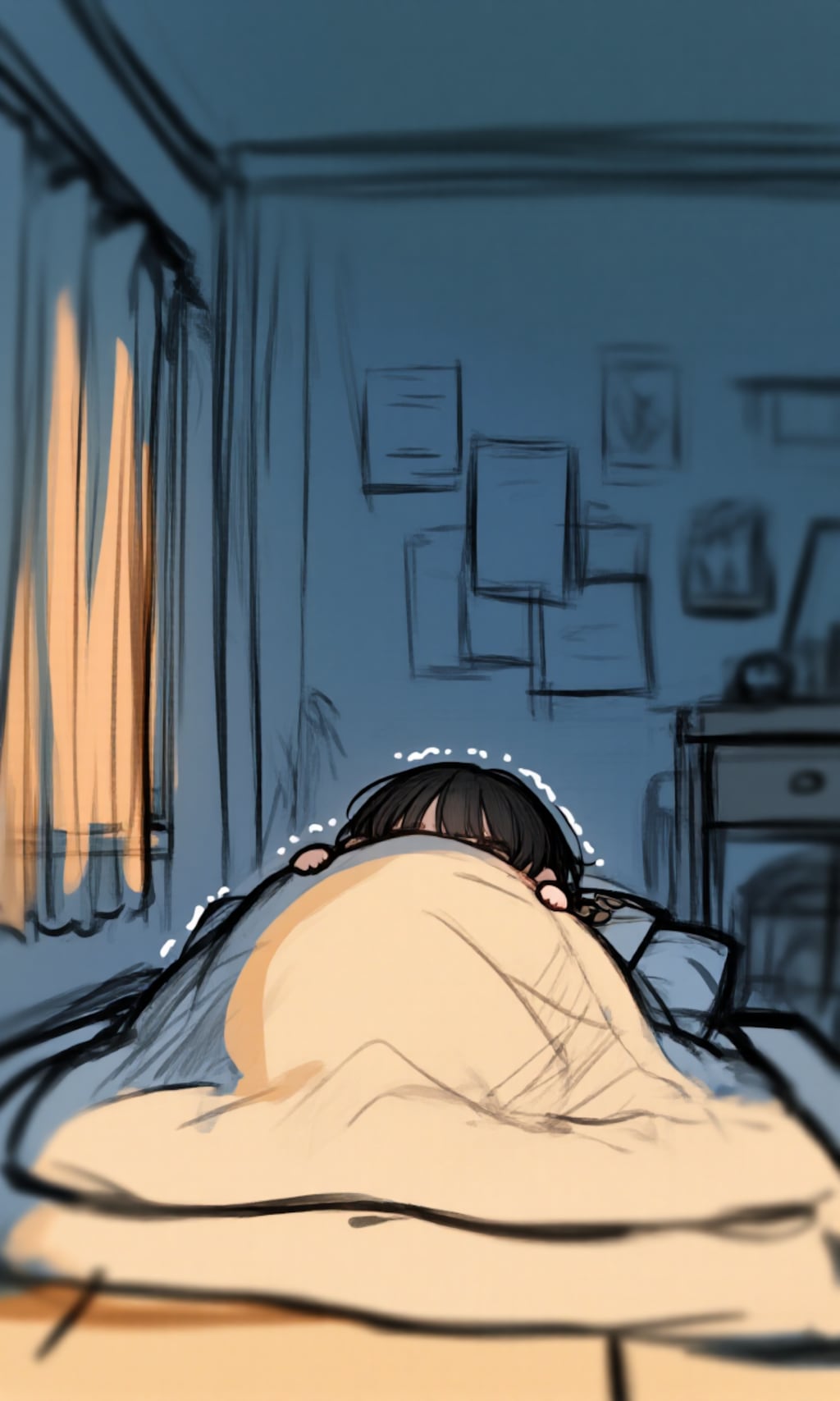 怖い夢見た、眠れなかった、さいあく