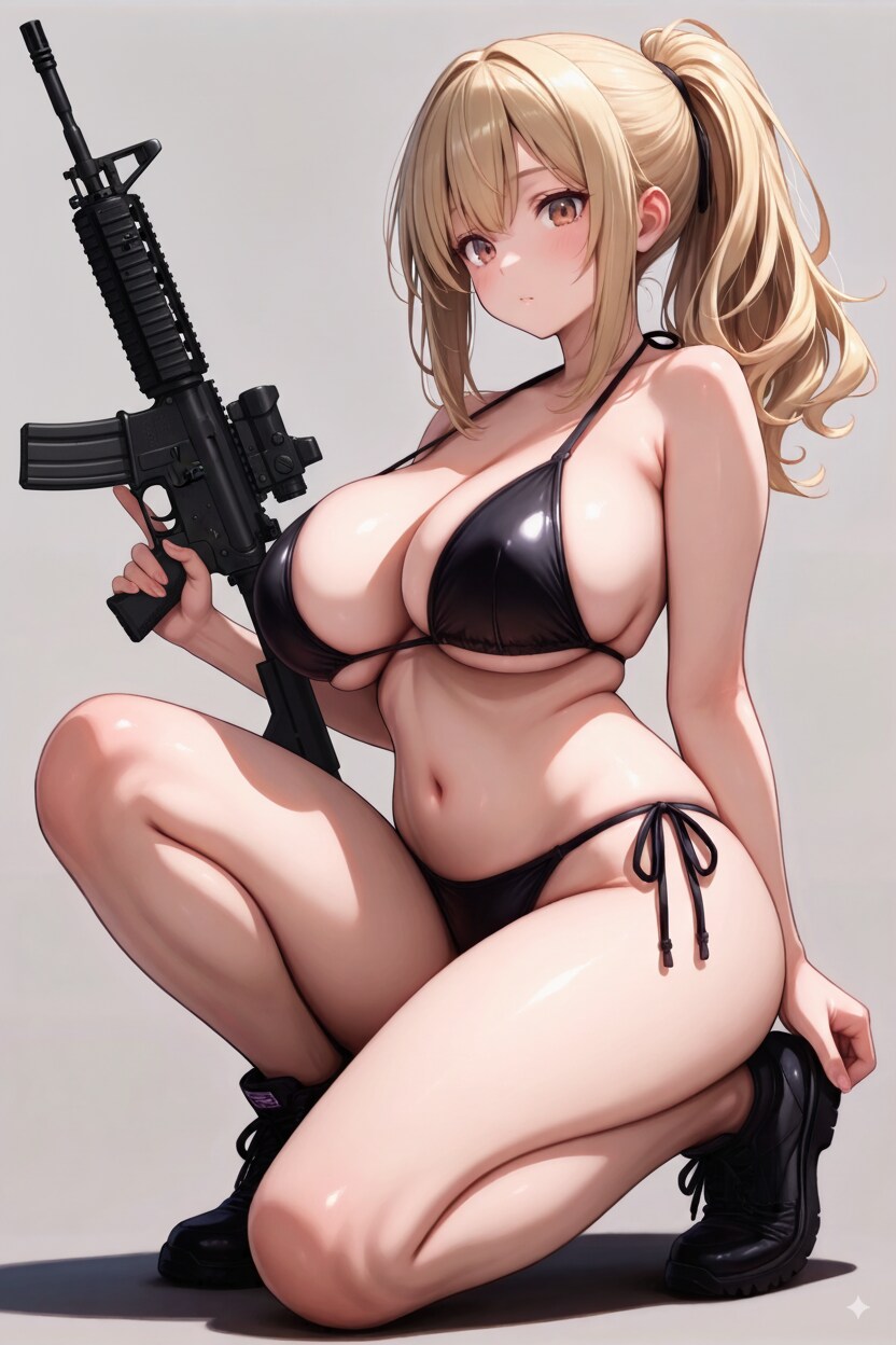 669（ビキニと自動小銃）