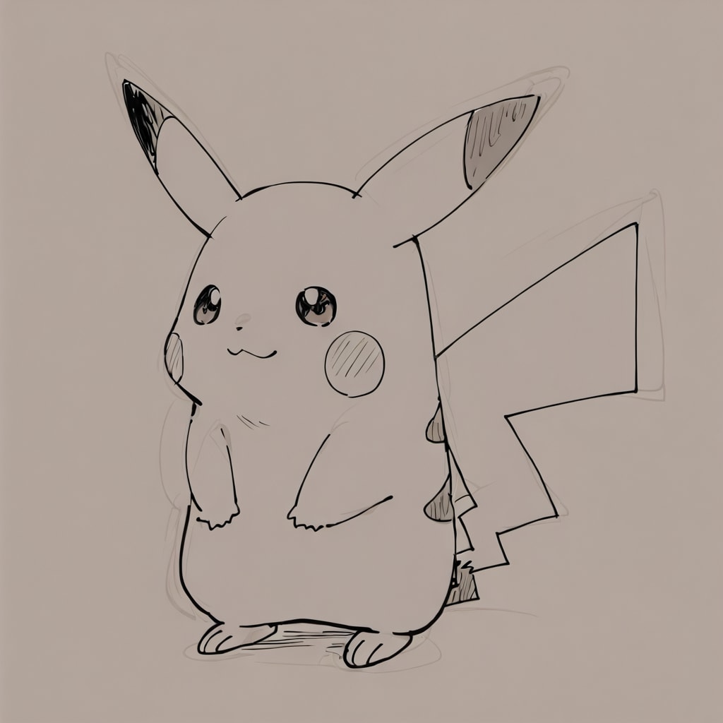 ピカチュウ　落書き風　2026/4/29 | の人気AIイラスト・グラビア