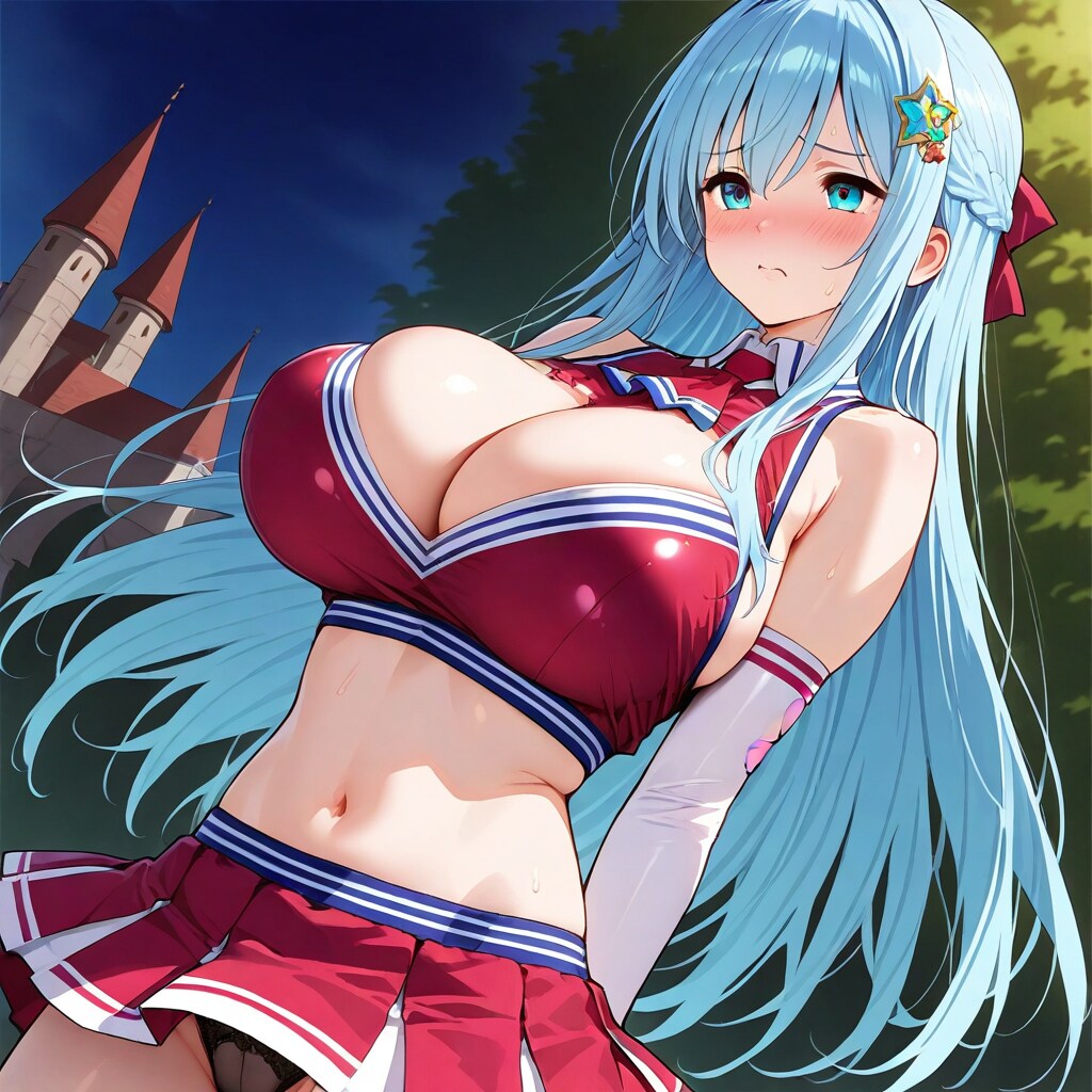 雪原梨花：チアガール風魔法少女編　敗北連行