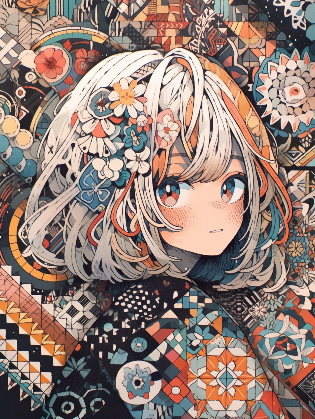 柄ガラのごちゃごちゃ