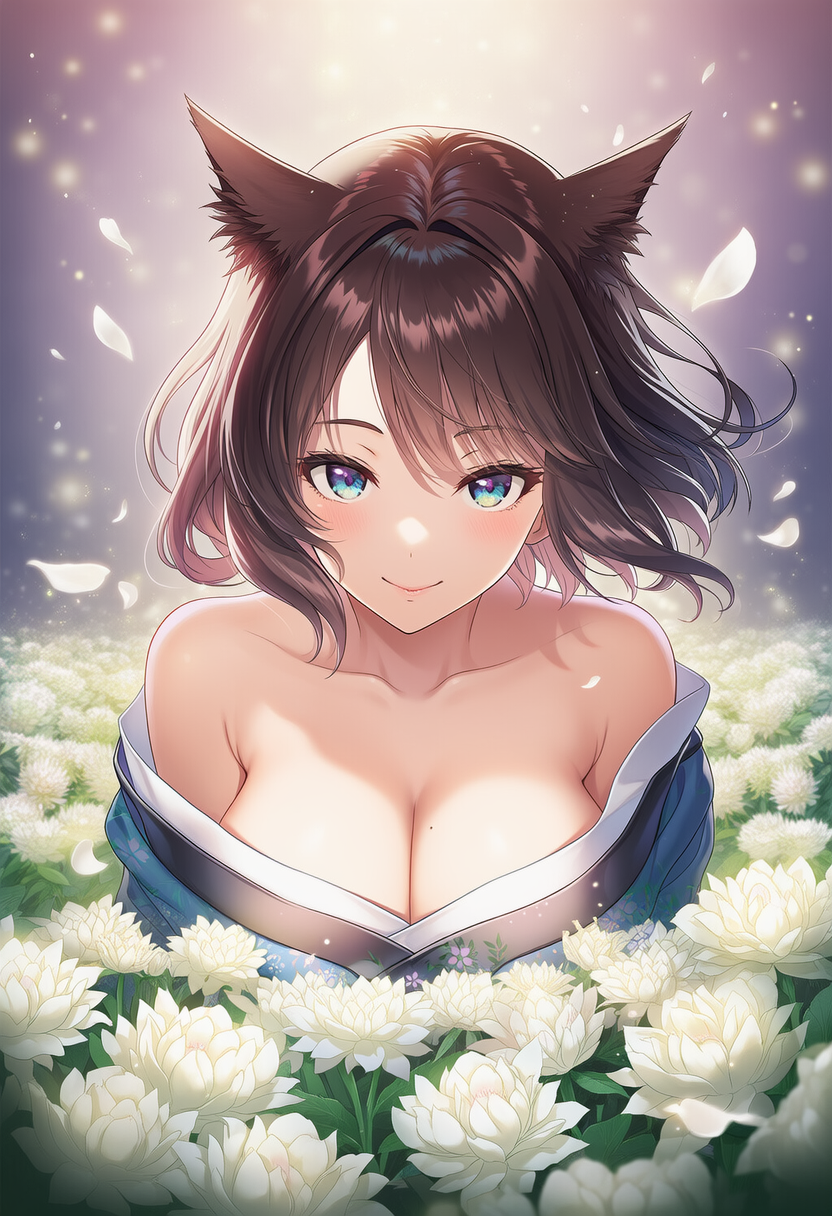 和服の猫耳