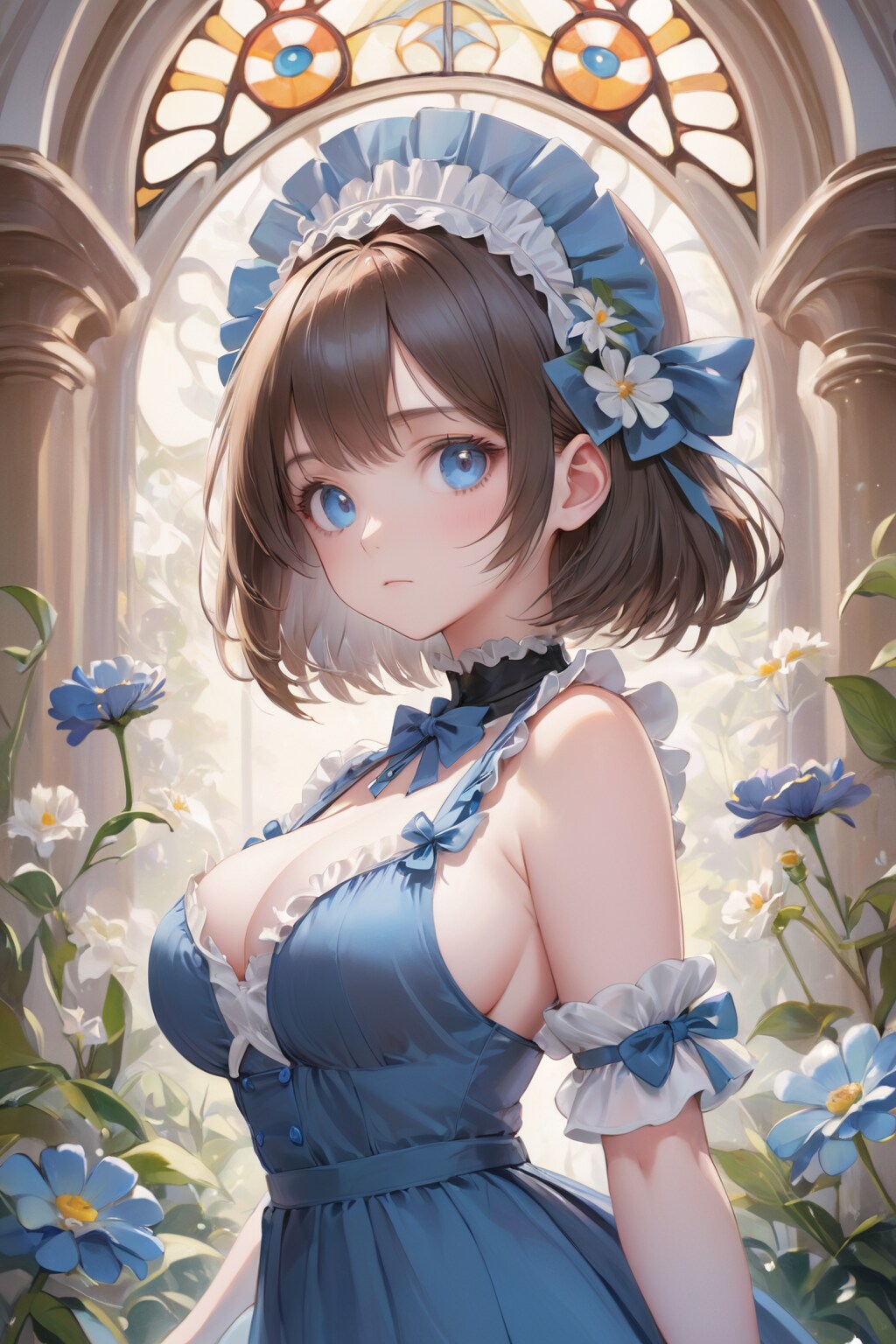 夏衣装のメイドさんXL