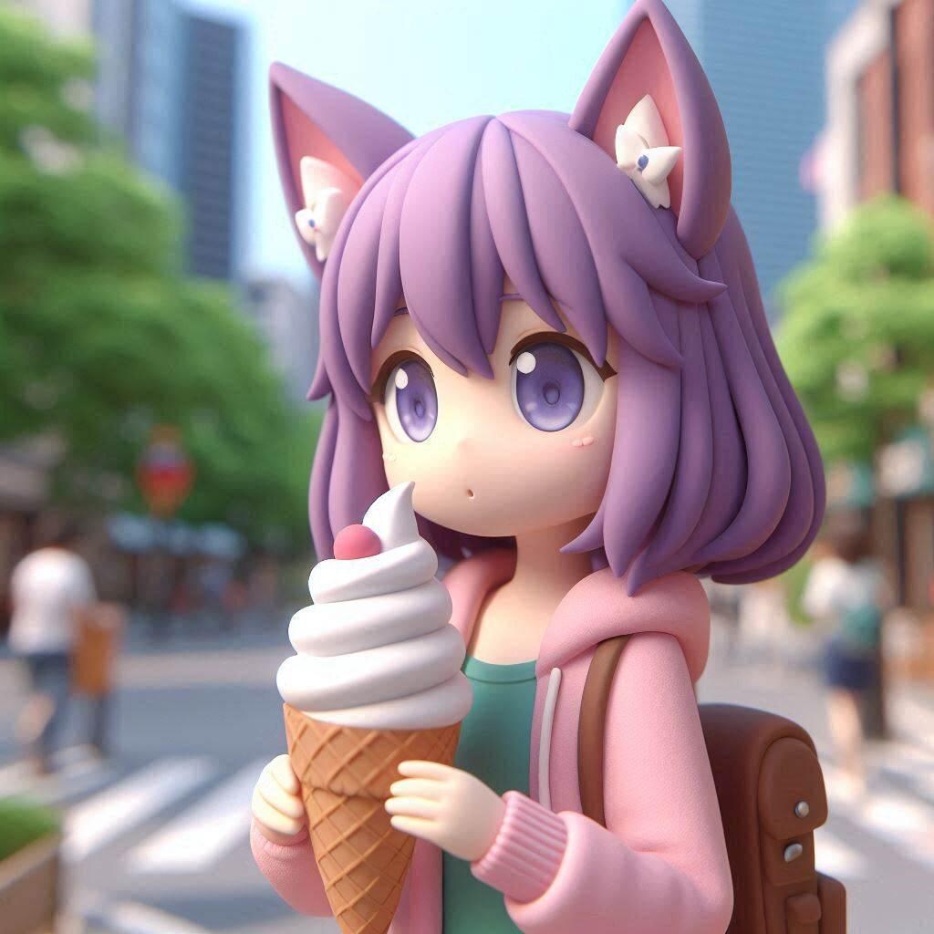 猫ちゃん食べ歩き