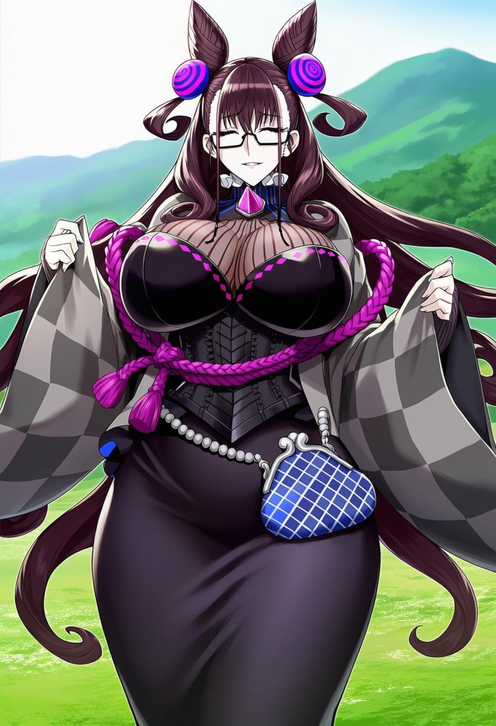 ロングスカートメイド等コスプレ文系人妻