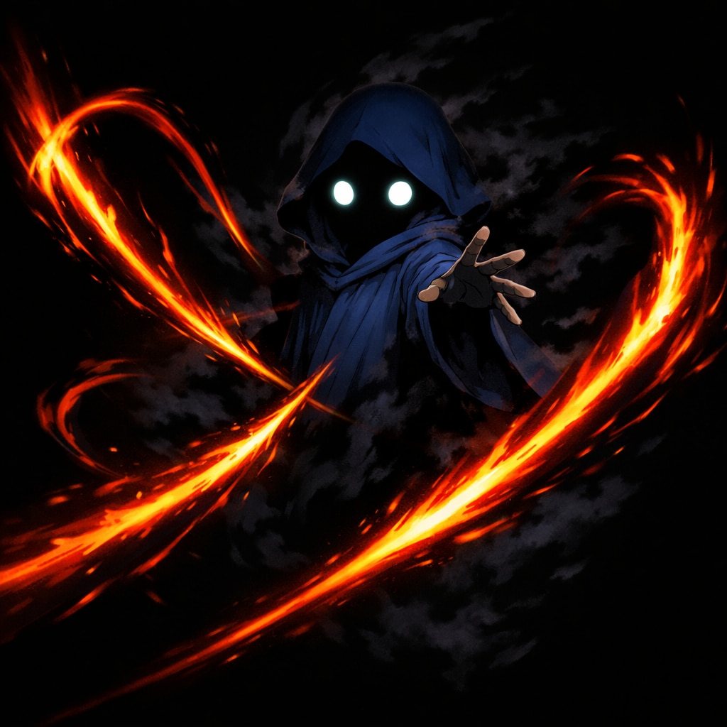 火遊びするクロ