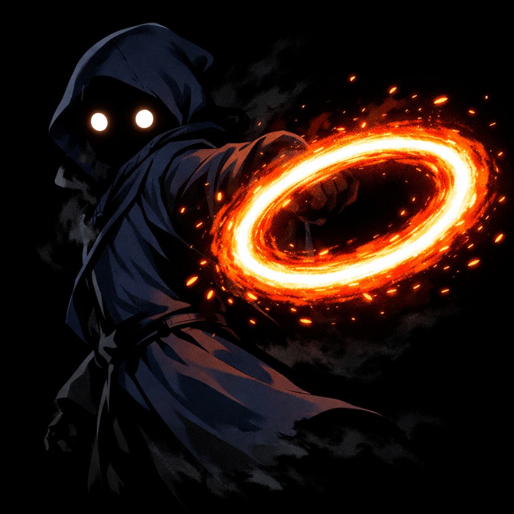 火遊びするクロ