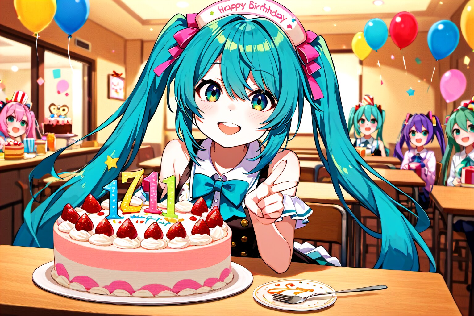 Miku, Happy Birthday!!(SDXL)_4