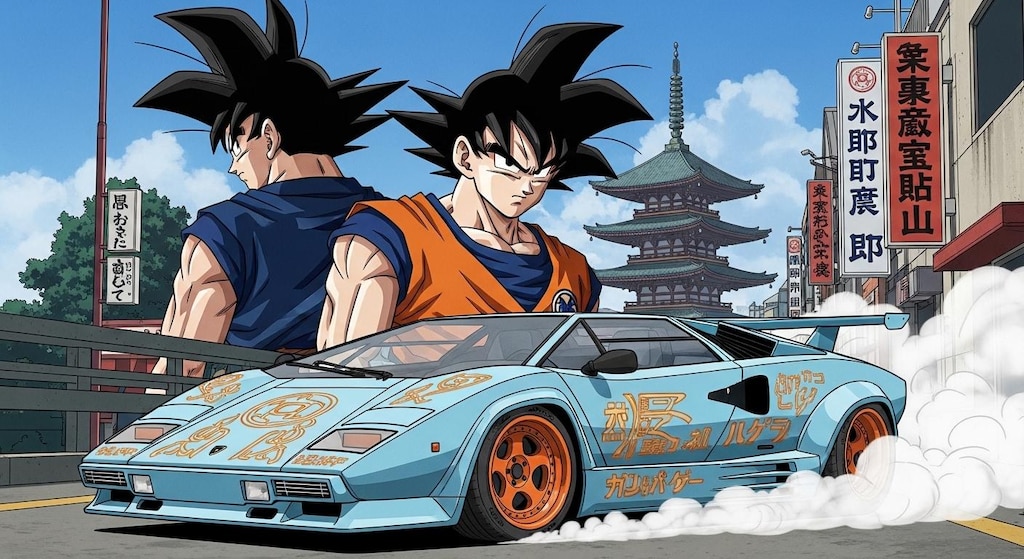 孫悟空とカウンタック