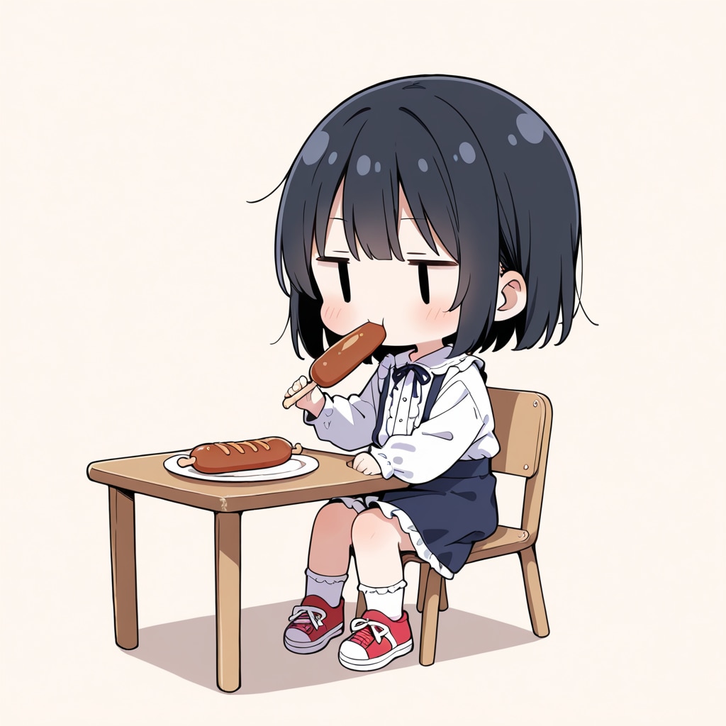 ソーセージを食べる | の人気AIイラスト・グラビア