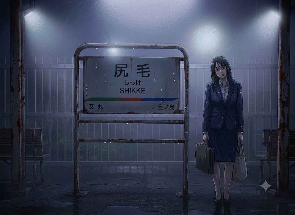 尻毛(しっけ)駅の湿気