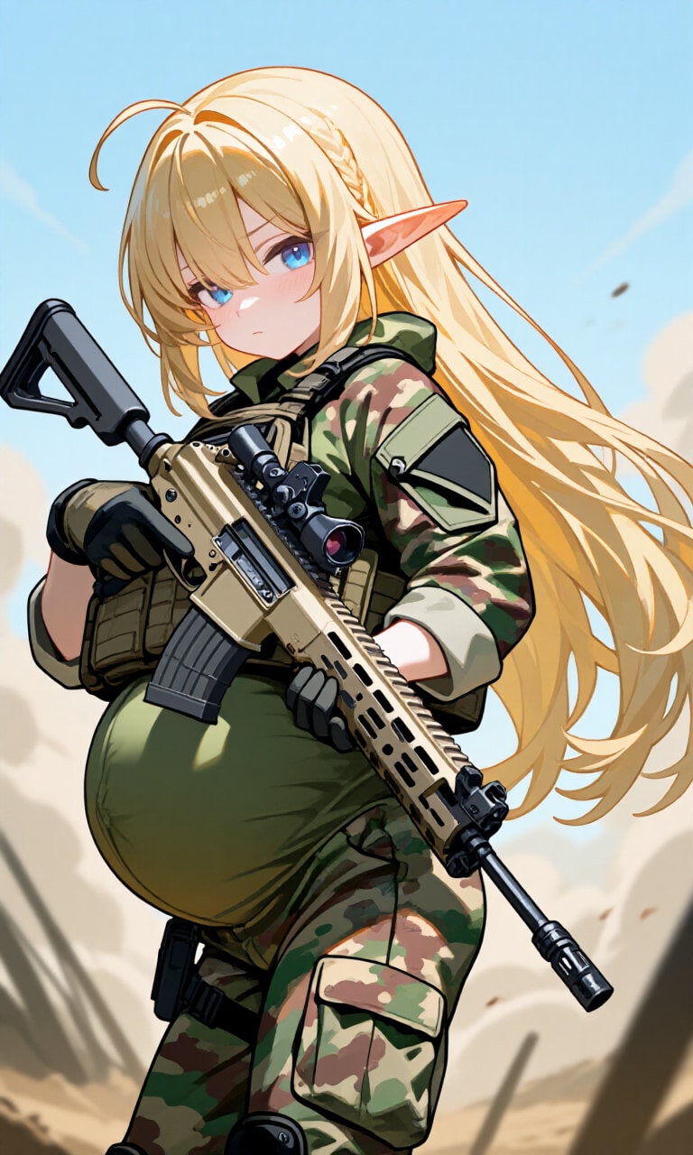 異世界ミリタリー妊婦シリーズ　その５ | の人気AIイラスト・グラビア