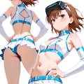 レースクイーン御坂と黒子のフギュアが元に佐天、初春、食蜂、妹を雑に生成追加２ 10枚目